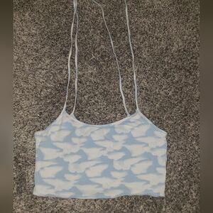 PacSun| Cloud Pattern Tie Strap Camisole